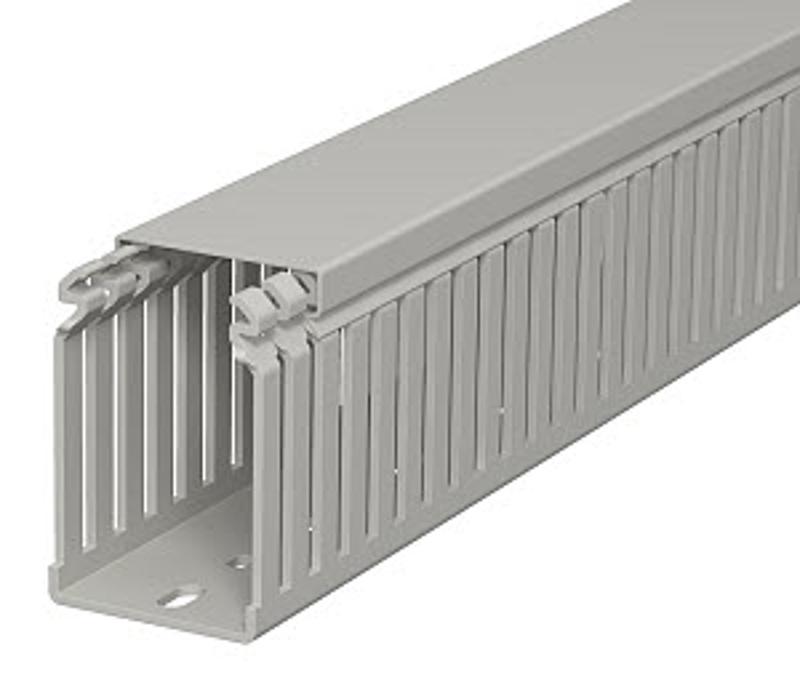 Распределительный кабельный канал LKV 75x50x2000 мм (ПВХ,серый) (LKV 75050)