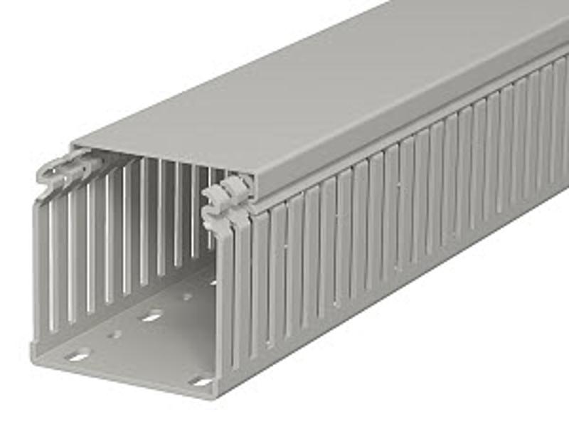 Распределительный кабельный канал LKV 75x75x2000 мм (ПВХ,серый) (LKV 75075)