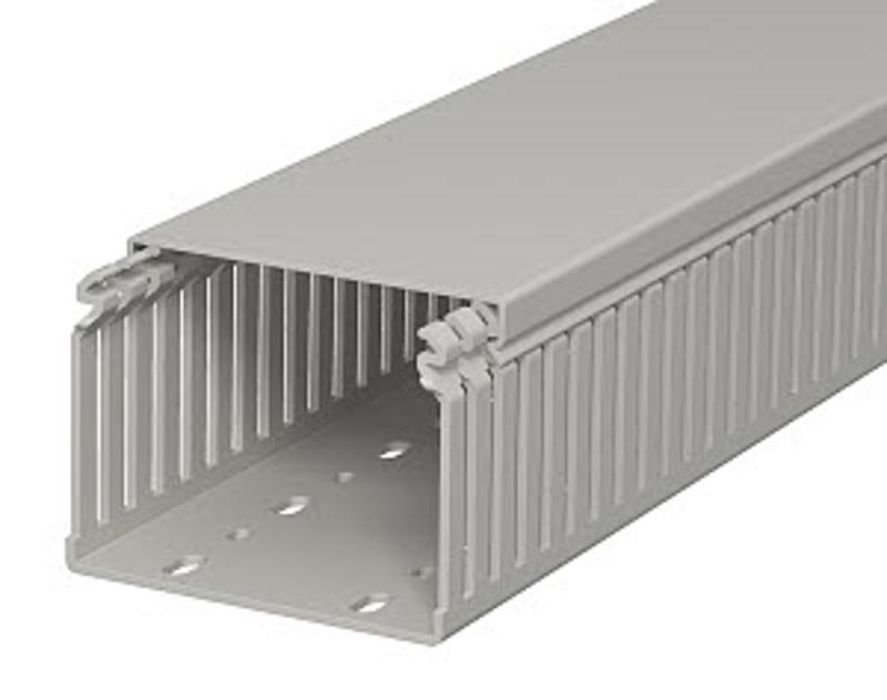 Распределительный кабельный канал LKV 75x100x2000 мм (ПВХ,серый) (LKV 75100)