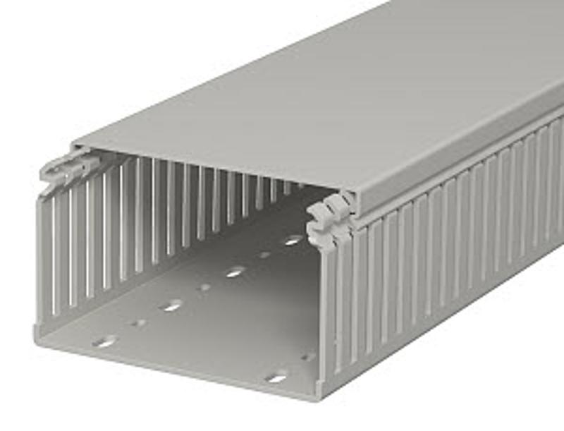 Распределительный кабельный канал LKV 75x125x2000 мм (ПВХ,серый) (LKV 75125)