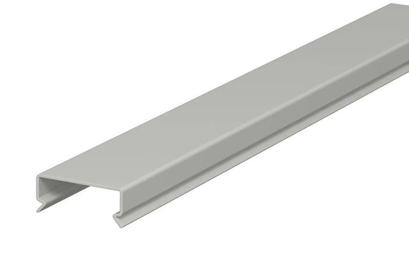 Крышка кабельного канала LKV 37,5 мм (ПВХ,серый) (LKV D 37)
