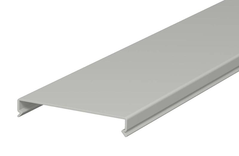 Крышка кабельного канала LKV 100 мм (ПВХ,серый) (LKV D 100)