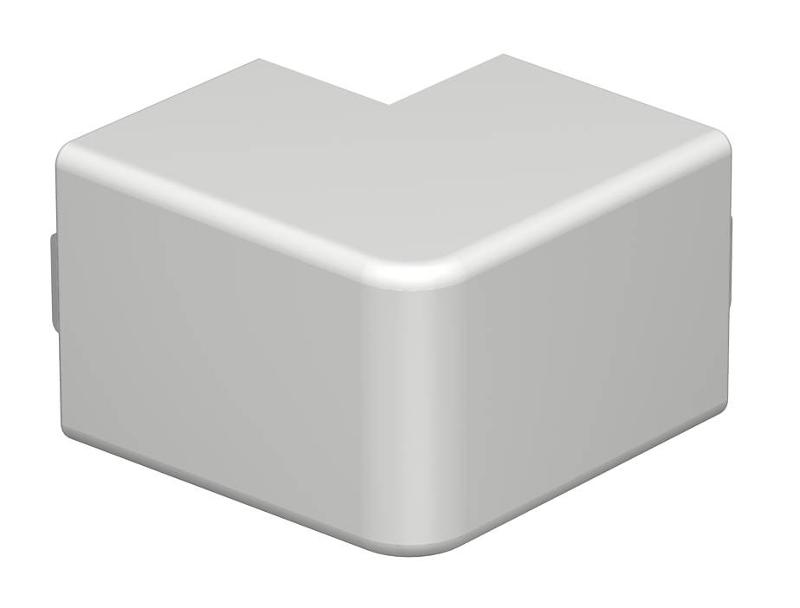 Крышка внешнего угла кабельного канала WDK 40x40 мм (ПВХ,светло-серый) (WDK HA40040LGR)
