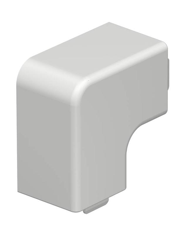 Крышка плоского угла кабельного канала WDK 25x25 мм (ПВХ,светло-серый) (WDK HF25025LGR)