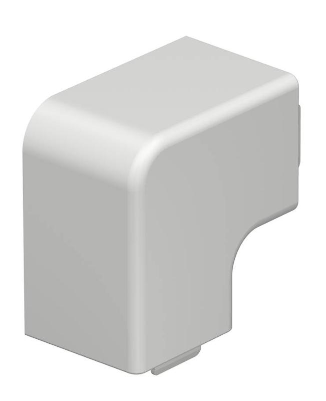 Крышка плоского угла кабельного канала WDK 30x30 мм (ПВХ,светло-серый) (WDK HF30030LGR)