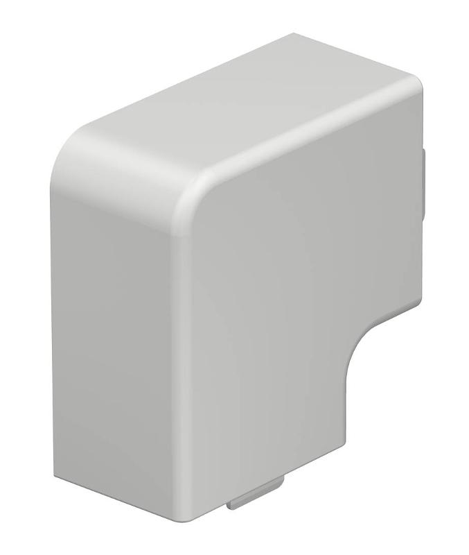 Крышка плоского угла кабельного канала WDK 30x45 мм (ПВХ,светло-серый) (WDK HF30045LGR)