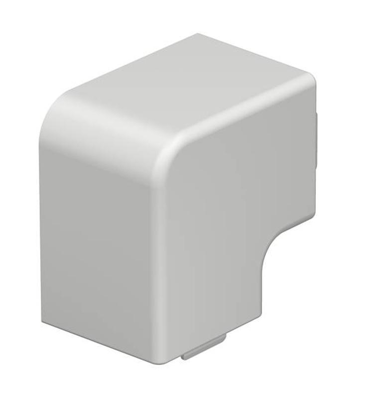 Крышка плоского угла кабельного канала WDK 40x40 мм (ПВХ,светло-серый) (WDK HF40040LGR)