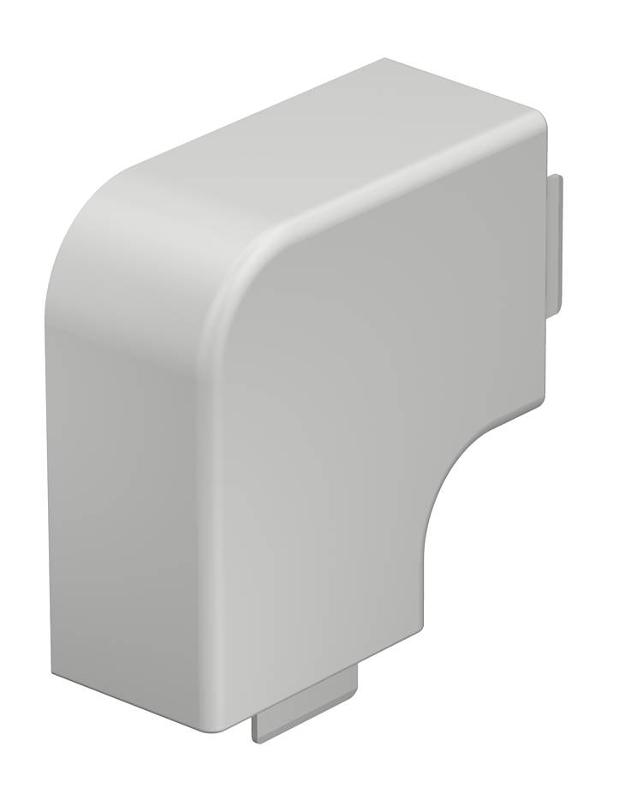 Крышка плоского угла кабельного канала WDK 40x60 мм (ПВХ,светло-серый) (WDK HF40060LGR)