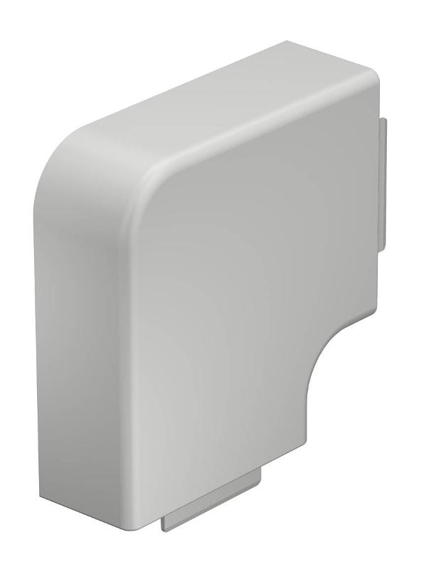 Крышка плоского угла кабельного канала WDK 40x90 мм (ПВХ,светло-серый) (WDK HF40090LGR)