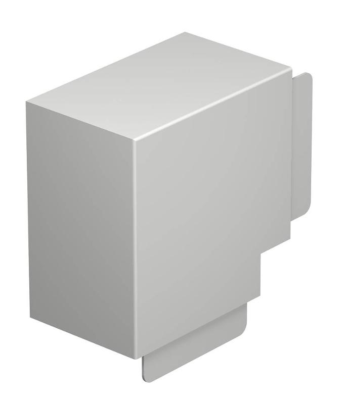 Крышка плоского угла кабельного канала WDK 100x130 мм (ПВХ,светло-серый) (WDK HF100130LGR)