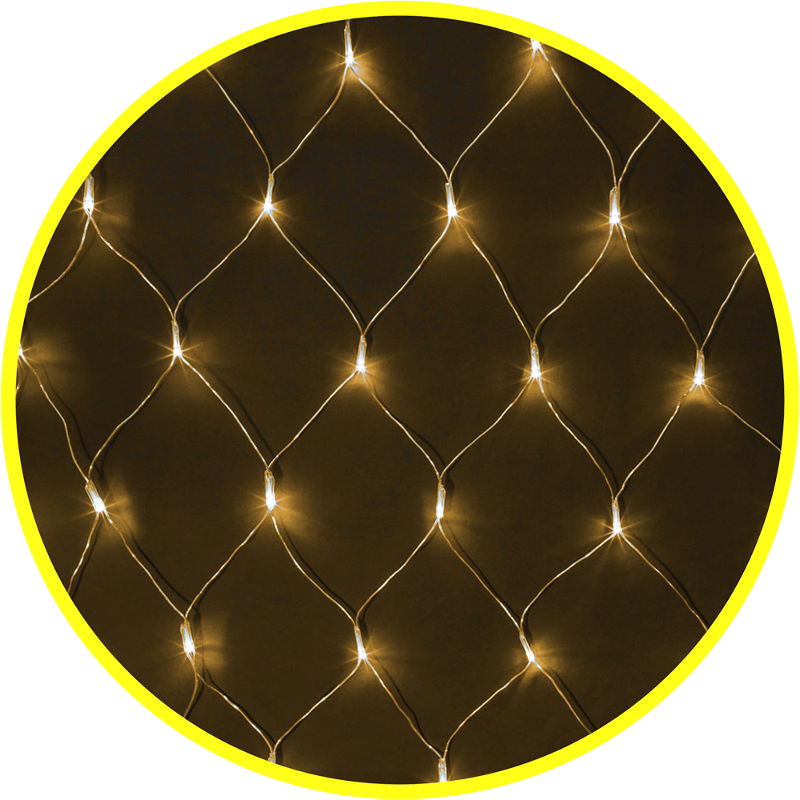 Гирлянда световая  NGF-N01-240WW-12-2x2m-230-TR-IP20