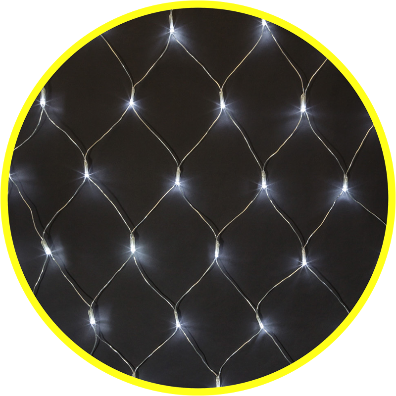 Гирлянда световая  NGF-N01-240CW-12-2x1.5m-230-TR-IP44