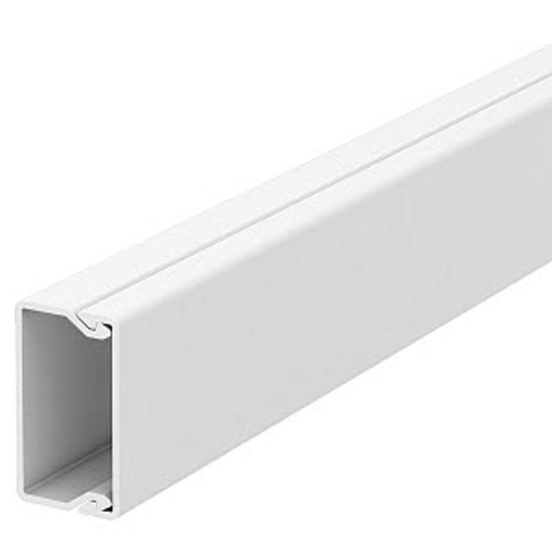 Мини-канал WDK с крышкой 20x35x2000 мм (высота борта 20 мм, крышка 35 мм) ПВХ белый RAL 9010