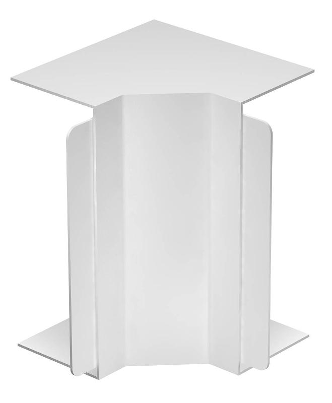 Крышка внутреннего угла кабельного канала WDK 80x210 мм (ПВХ,белый) (WDK HI80210RW)