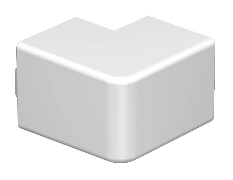 Крышка внешнего угла кабельного канала WDK 40x40 мм (ПВХ,белый) (WDK HA40040RW)