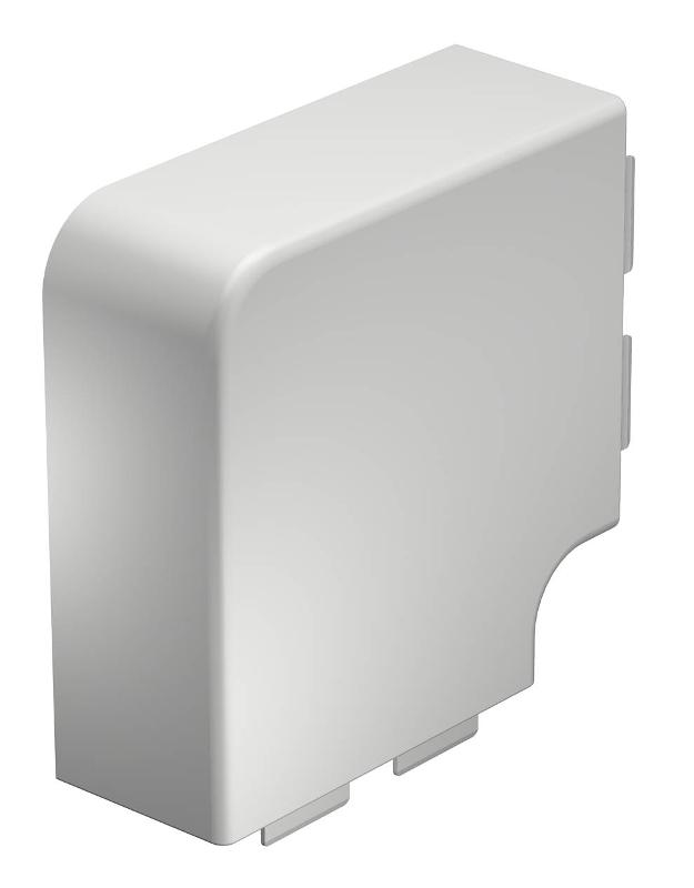Крышка плоского угла кабельного канала WDK 60x130 мм (ПВХ,белый) (WDK HF60130RW)