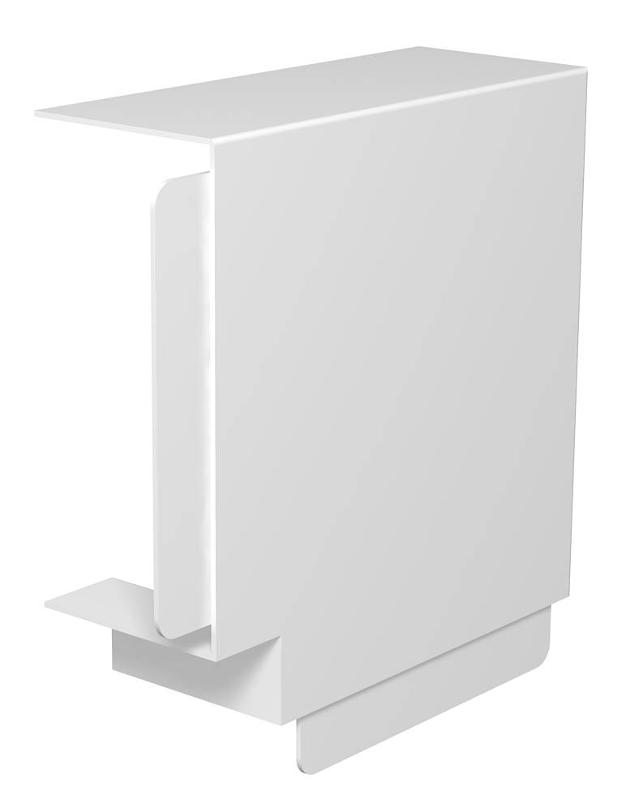 Крышка плоского угла кабельного канала WDK 80x170 мм (ПВХ,белый) (WDK HF80170RW)