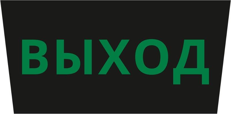 Пиктограмма ДСО-101-IP65 "Выход черный фон"
