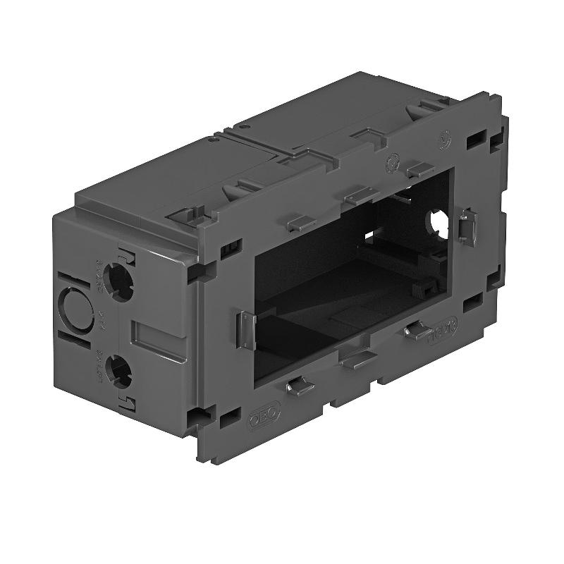 Монтажная коробка двойная Modul45 71GD13 140x76x51мм (полиамид,серый) (71GD13)
