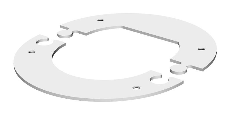 Рамка электромонтажной колонны ISS (сталь,белый) (WAGRM45)