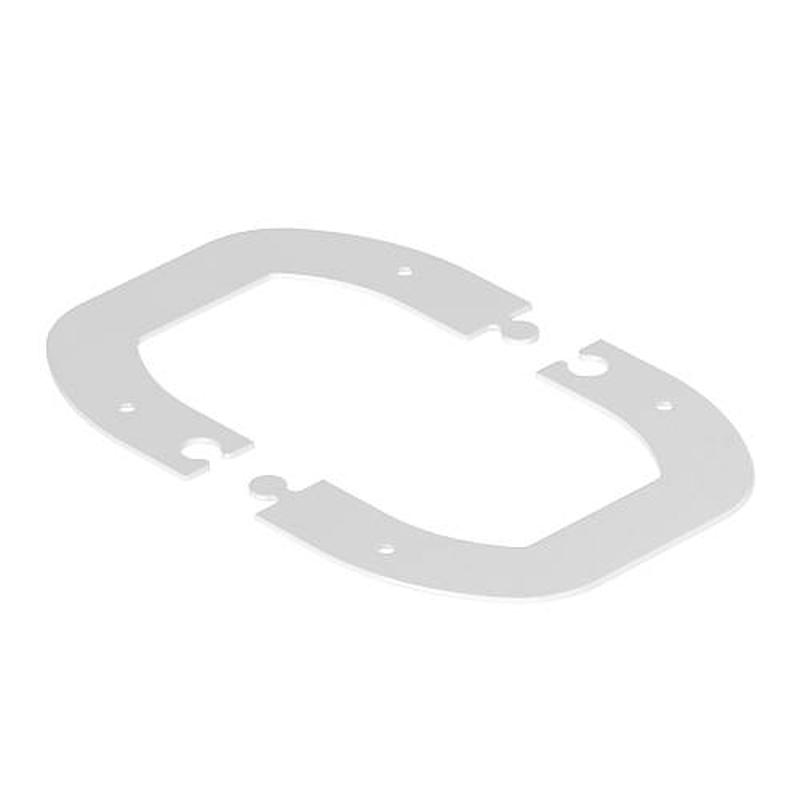Стыковая рамка для колонны ISSDM45R 185x135x2 мм (сталь,белый) (WAGDM45)