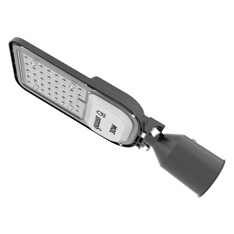 Светильник светодиодный консольный уличный Qplus 30W 3600lm 5000K 120-260V IP65 370*145*45мм черный КСС "Ш" LED 1/6