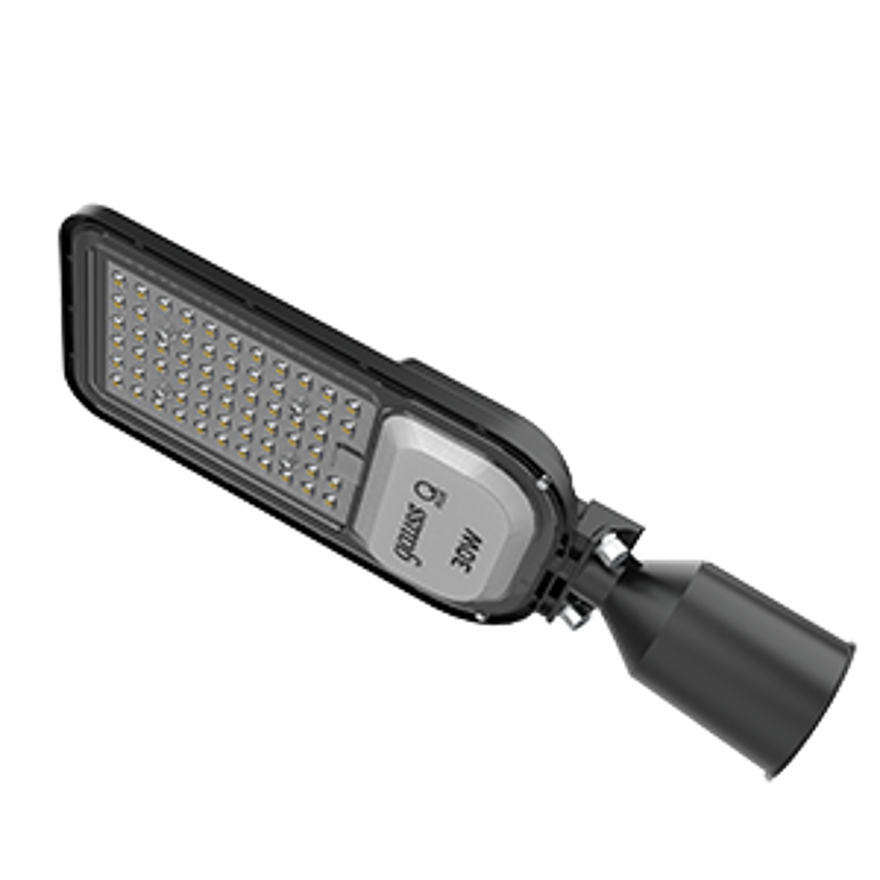 Светильник светодиодный консольный уличный Qplus 50W 6000lm 5000K 120-260V IP65 370*145*45мм черный КСС "Ш" LED 1/6