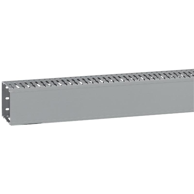 Кабель-канал (крышка + основание) Transcab - 80x80 мм - серый RAL 7030