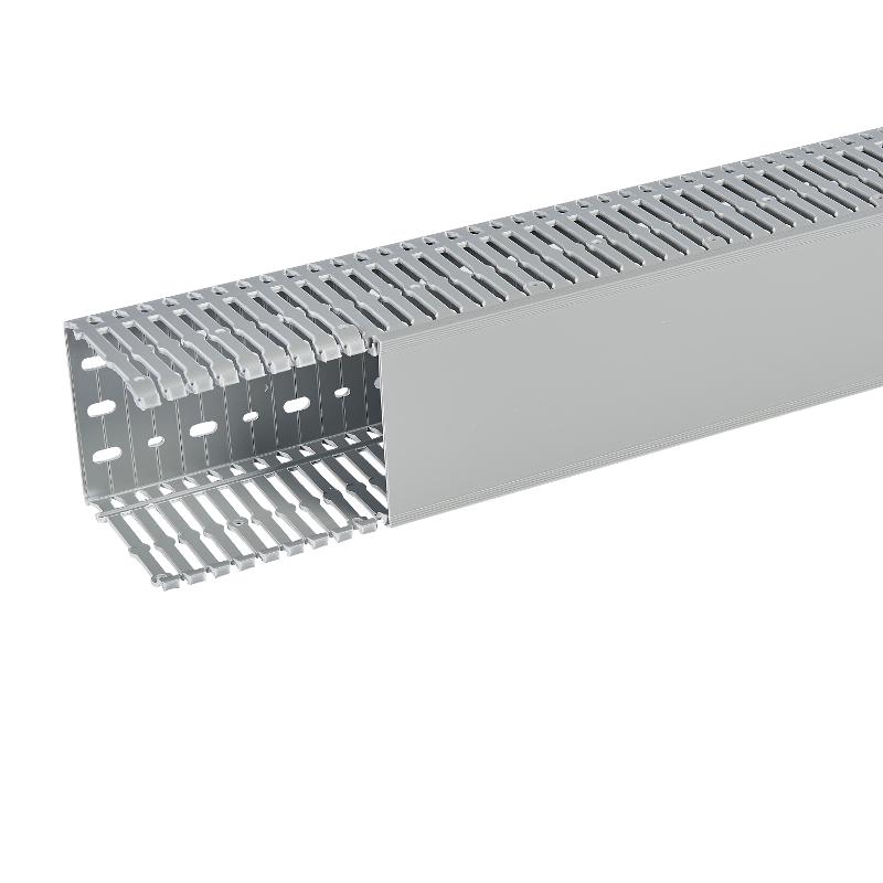 Кабель-канал (крышка + основание) Transcab - 100x100 мм - серый RAL 7030