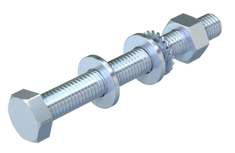 Комплект Болт+Шайба+Гайка M10x80 (SKS 10X80 F)