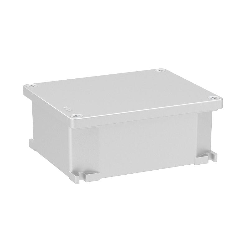 Коробка распределительная алюминиевая окрашенная,IP66, RAL9006, 128х103х55мм