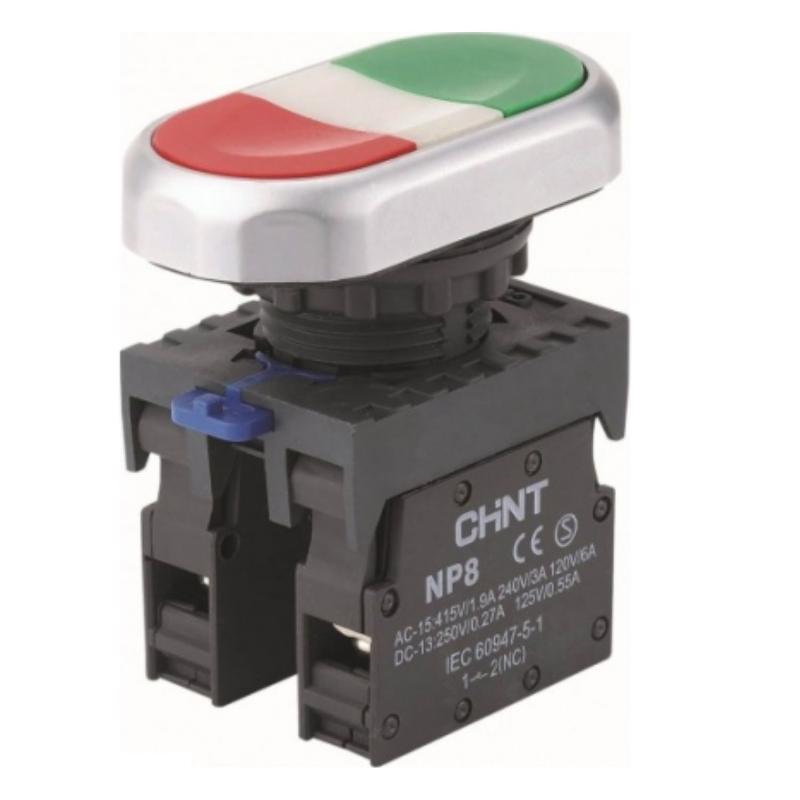 Двойная кнопка NP8-11S 1НО+1НЗ IP65 (R)