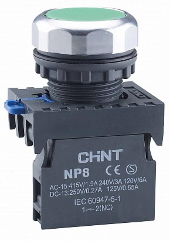 Кнопка управления NP8-01BND/4 1НЗ красная AC110В-220В(LED) IP65 (R)
