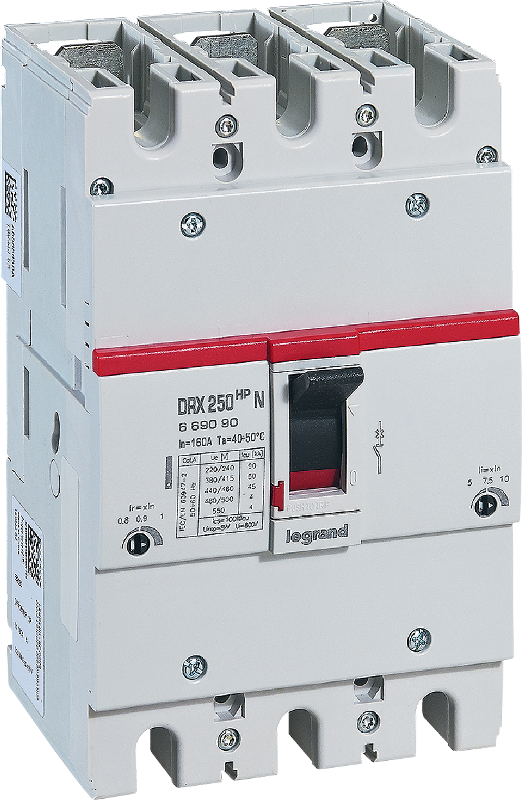Автоматический выключатель DRX 250 HP TM Рег 3П 250A 36кА