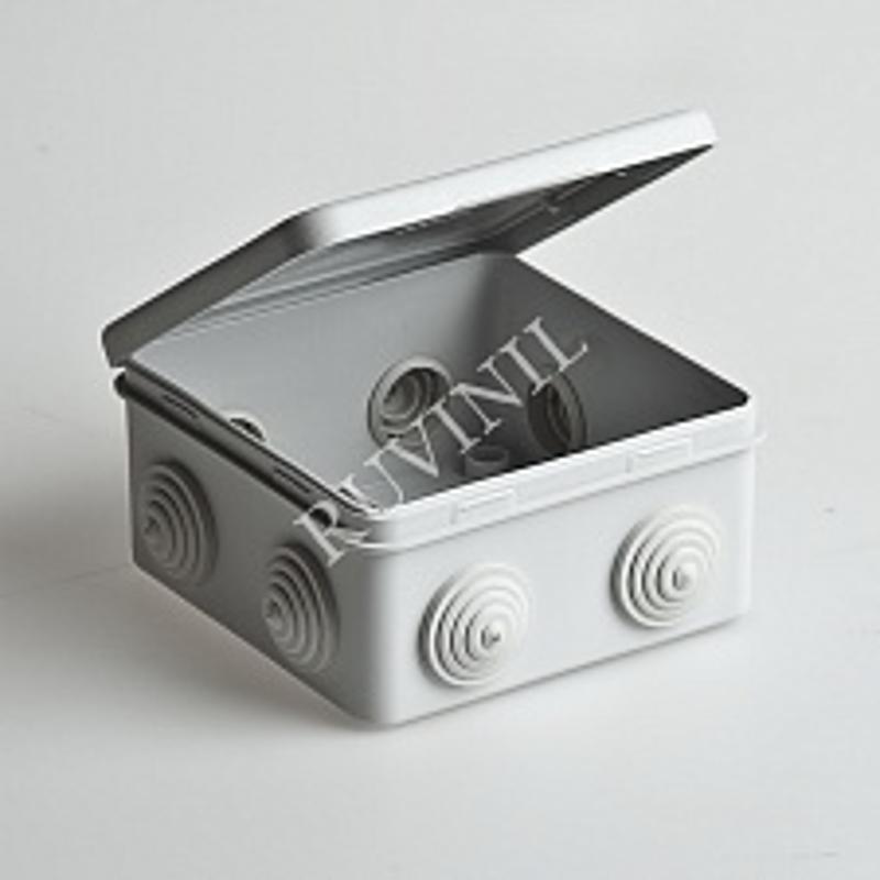 Коробка распределительная для о/п, 100х100х50мм (откид.крышка)