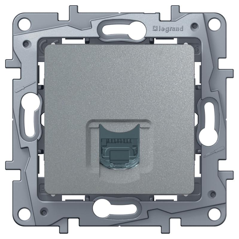 Etika Алюминий Розетка компьютерная RJ45 6 кат. UTP