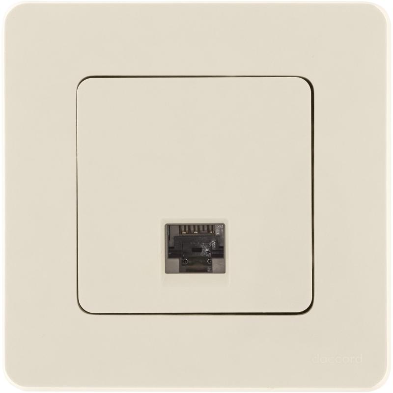 Розетка компьютерная RJ45 категория 6 UTP - Legrand Inspiria - слоновая кость