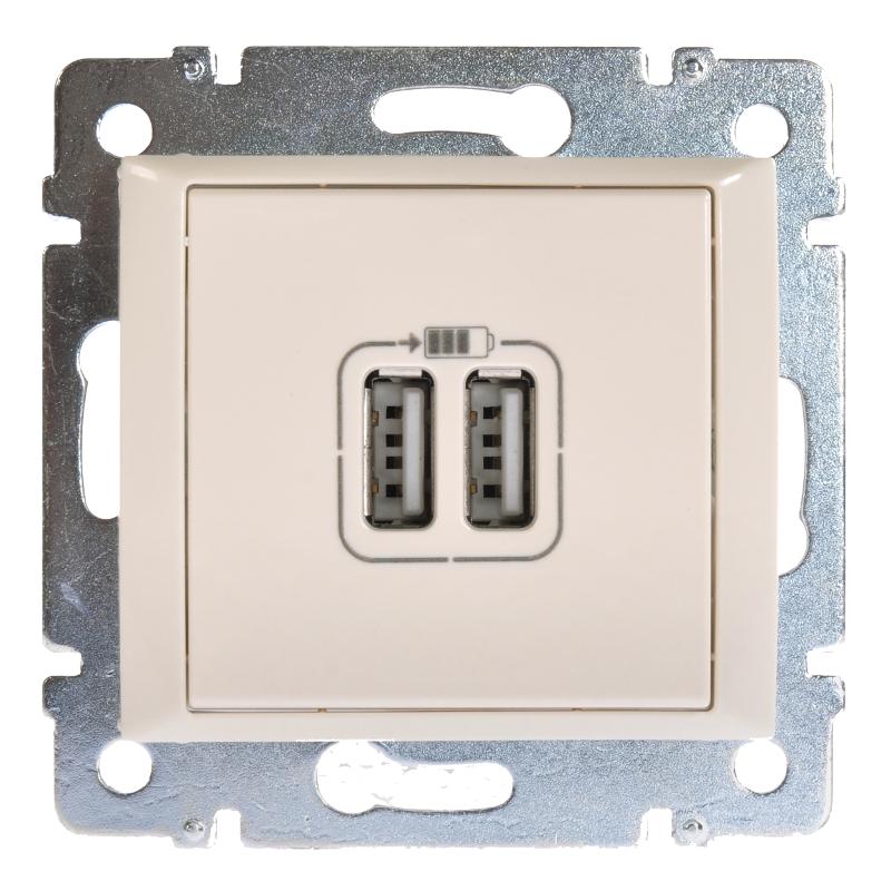 Valena Сл. Кость DIY Зарядное устройство USB тип А / тип А 3000мА 15Вт