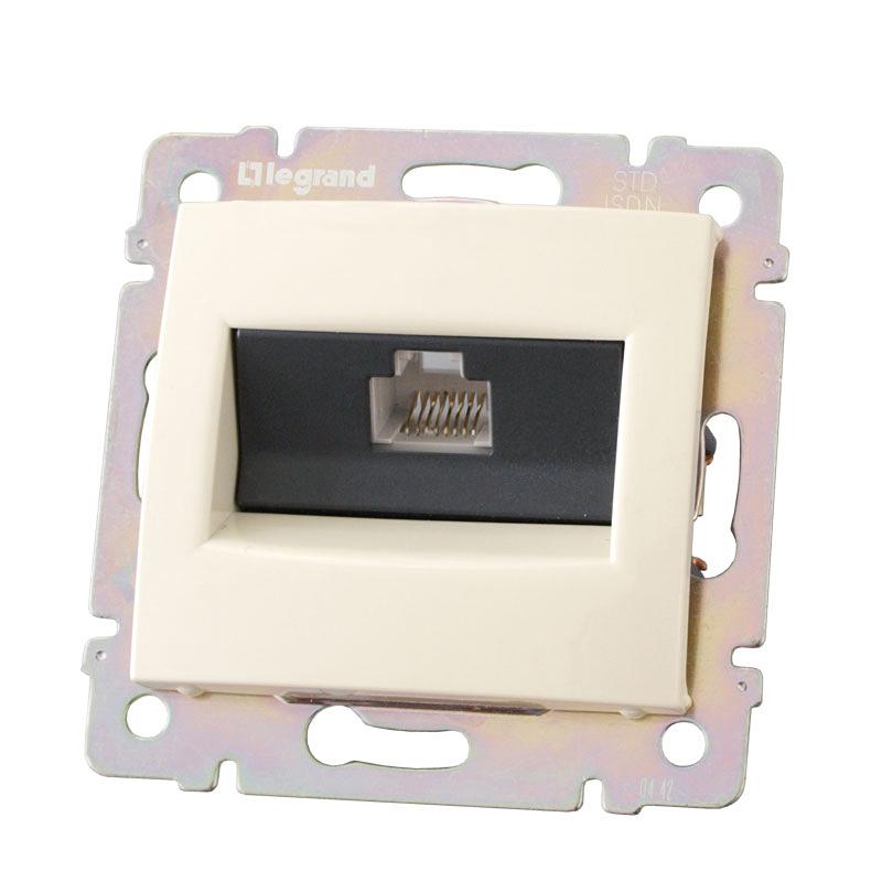 Valena DIY Розетка компьютерная RJ45х1 в рамку UTP слоновая кость