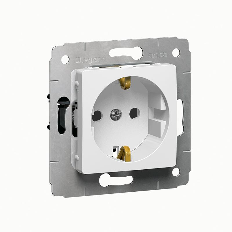 Cariva DIY Розетка2К+З, нем., винты, шт. бел