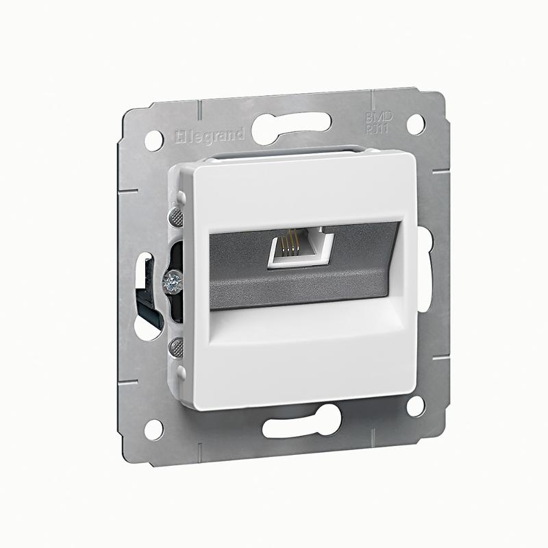 Cariva DIY Розетка RJ11 - 1 вход, белая