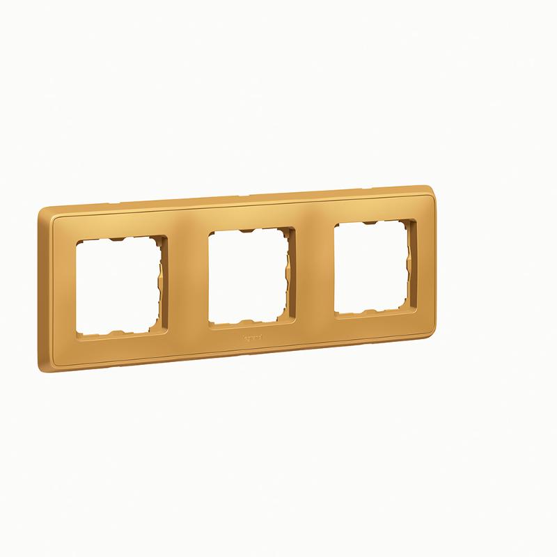 Cariva DIY Рамка 3 поста мат.золото