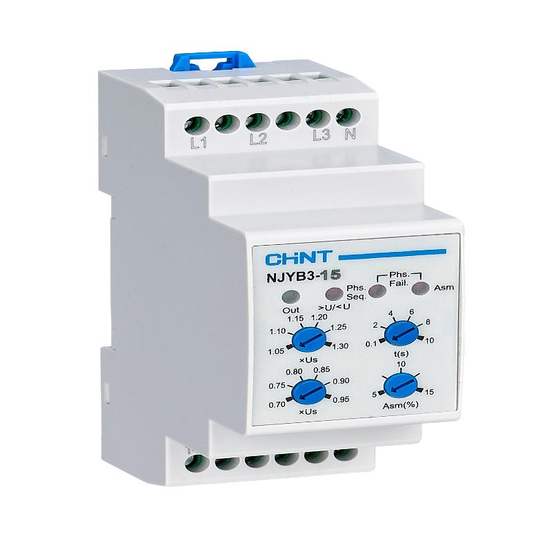 Реле контроля фаз NJYB3-15 AC220V (R)