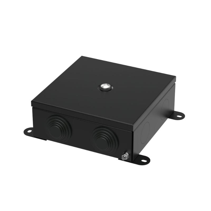 Коробка металлическая черная 150х150х60 (6 шт/кор)