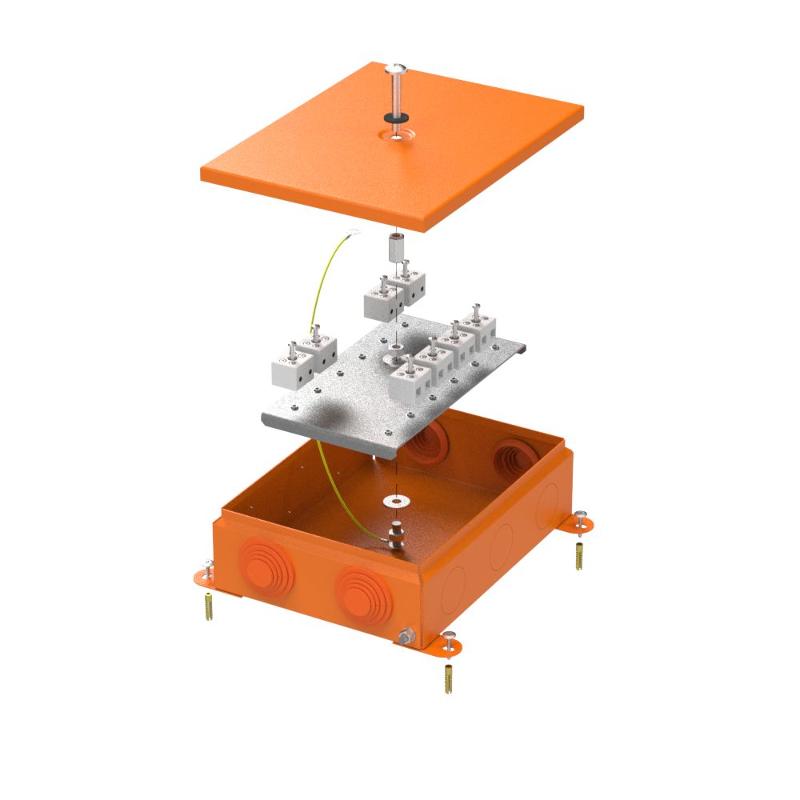 Коробка металлическая огнестойкая 70-0385-FR6.0-16 E15-E120 RAL2004 150x200x60 (6 шт/кор)
