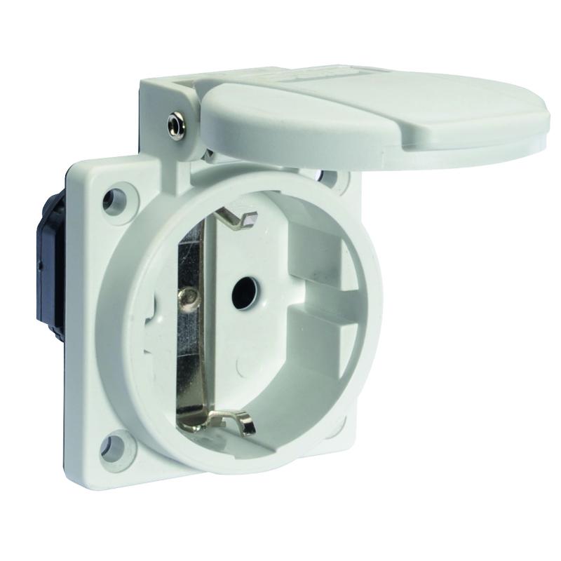 Розетка встраиваемая Schuko 16A 3p 250V IP54 Серая 71095 I 71095-Bals I Bals