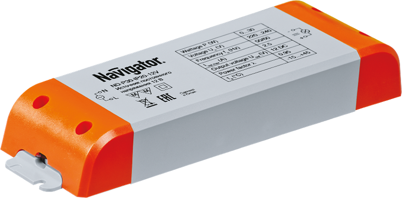 Драйвер для светодиодной ленты LED ND-P30-IP20-12V 30Вт 12В IP20