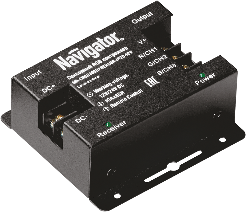 Контроллер для светодиодной ленты LED ND-CRGB360SENSOR-IP20-12V 360/720Вт12/24В IP20