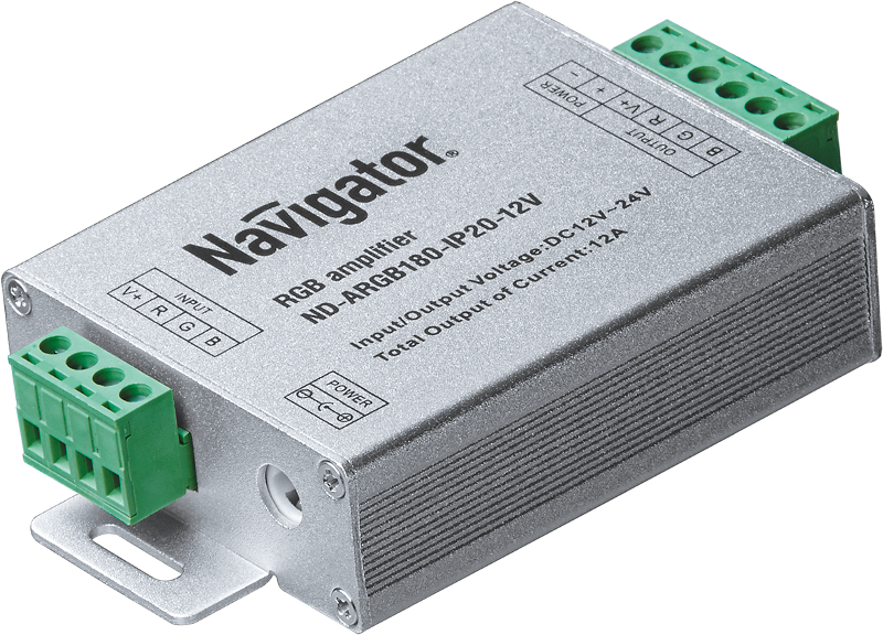 Усилитель сигнала для светодиодной ленты LED ND-ARGB180-IP20-12V 180/360Вт 12/24В IP20