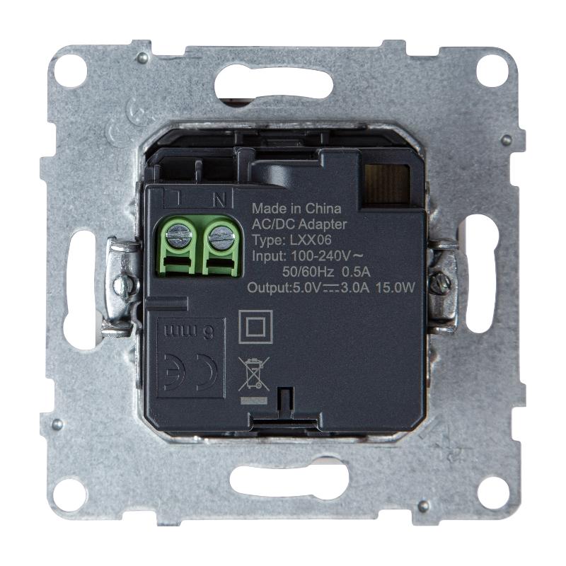 SUNO Зарядное устройство USB 2 выхода Тип С - Тип С Цвет "Белый"